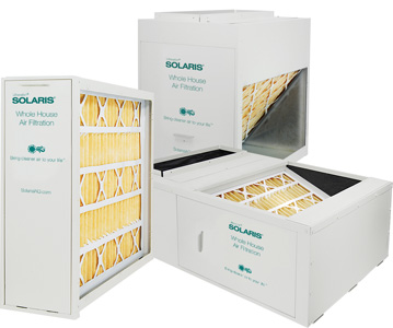 Solaris® Whole House Filtration for HVAC - cabinet options